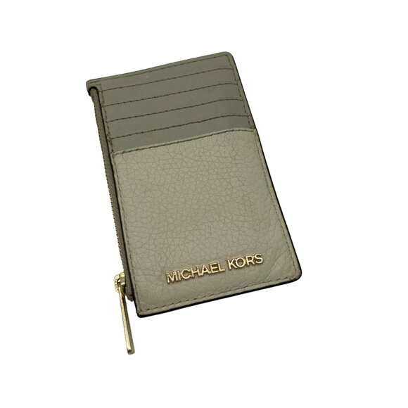 Michael Kors Pebbled Leather Card Holder Wallet - Picture 1 of 8